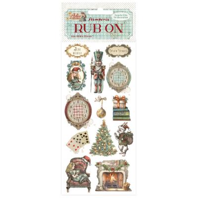 Stamperia Alice In Christmas Rub-Ons - Soldiers