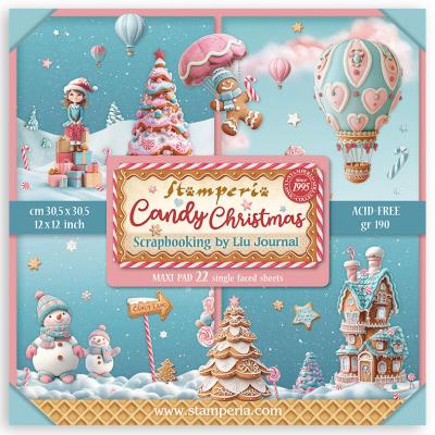 Stamperia Candy Christmas - Paper Pack Maxi