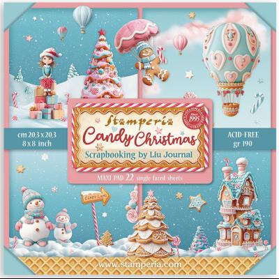 Stamperia Candy Christmas - Paper Pack Maxi