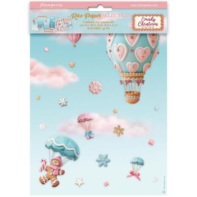 Stamperia Candy Christmas - Rice Paper Selection