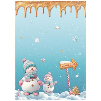 Stamperia Candy Christmas - Paper Snowmen