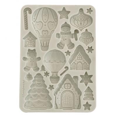 Stamperia Candy Christmas Mould - Gingerbreads