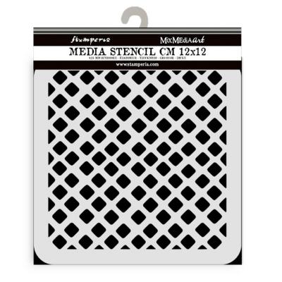 Stamperia Candy Christmas Thick Stencil - Waffle Pattern
