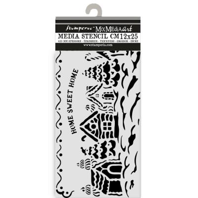 Stamperia Candy Christmas Thick Stencil - Village