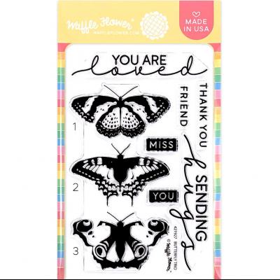 Waffle Flower Stempel - Butterfly Trio