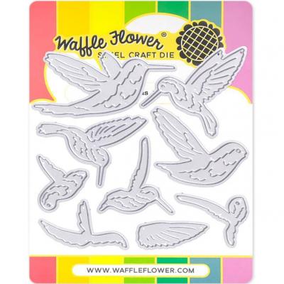 Waffle Flower Die - Hummingbirds