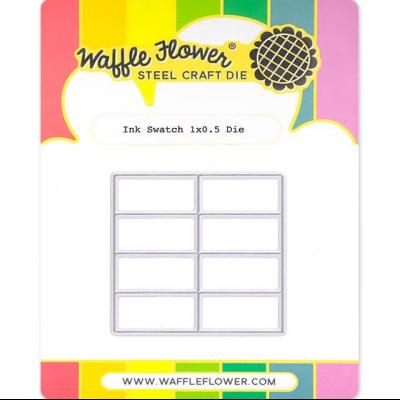 Waffle Flower Die Cut - Ink Swatch 1x0.5