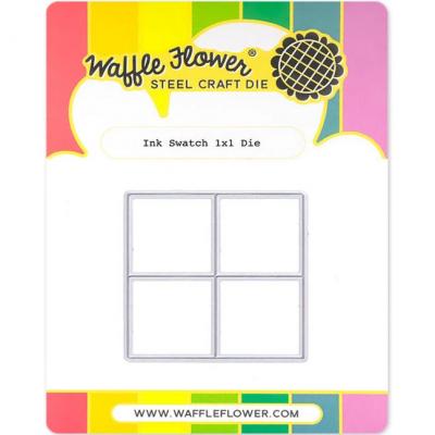 Waffle Flower Die Cut - Ink Swatch 1x1