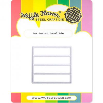 Waffle Flower Die Cut - Ink Swatch Label