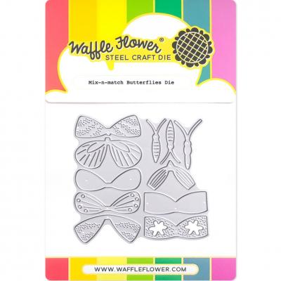 Waffle Flower Die - Mix-N-Match Butterflies