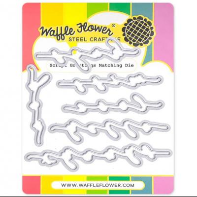 Waffle Flower Die - Script Greetings