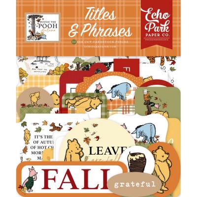 Echo Park Winnie The Pooh Autumn - Titles & Phrases