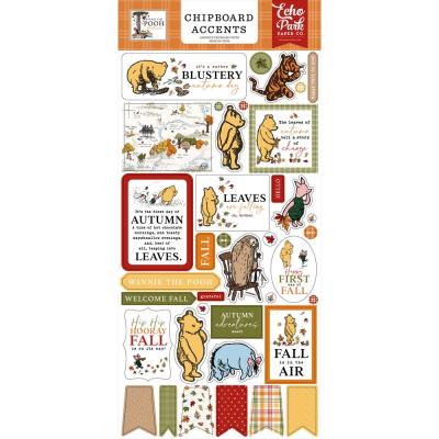 Echo Park Winnie The Pooh Autumn - Chipboard Accents