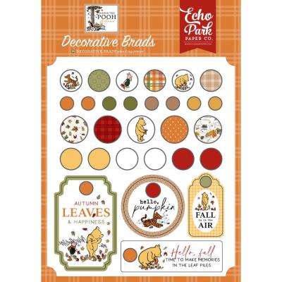 Echo Park Winnie The Pooh Autumn - Adhesive Brads