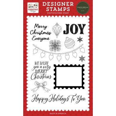 Carta Bella Christmas Village Stempel - Christmas Lights And Stamp