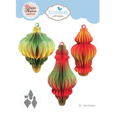 Elizabeth Craft Designs Festive Holly Die - Festive Ornaments