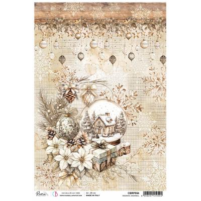 Ciao Bella Winter Season Rice Paper - Romantic Snowball