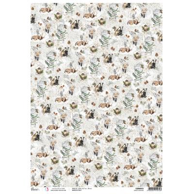 Ciao Bella Forest Tales Rice Paper - Snowy Whispers