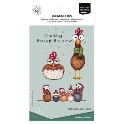 Vaessen Creative Stempel - Christmas Chicken 1