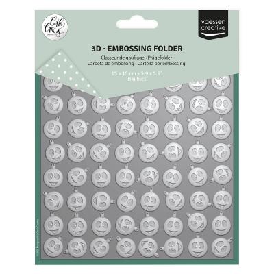 Vaessen Creative Embossing Folder - Weihnachtskugeln