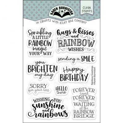Karen Burniston Stempel - Rainbow Greetings