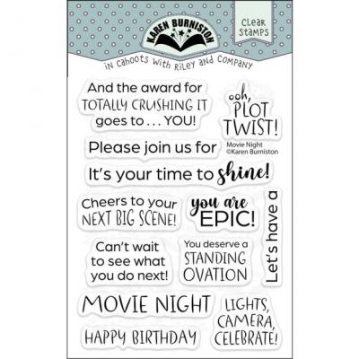 Karen Burniston Stempel - Movie Night Greetings