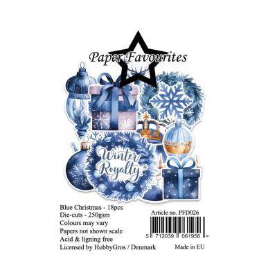 Paper Favourites Die-Cuts - Blue Christmas