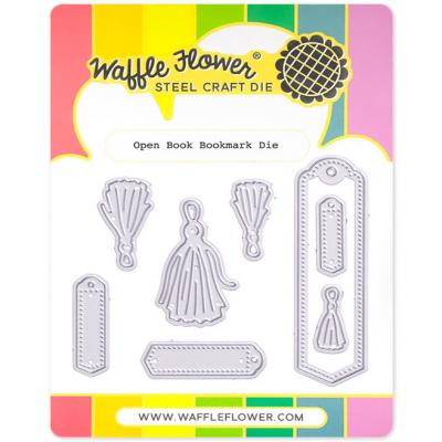 Waffle Flower Die - Open Book Bookmark