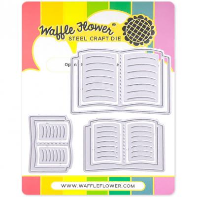 Waffle Flower Die - Open Book Trio
