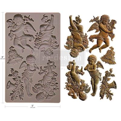 Prima Marketing Re-Design Decor Mould - Angelic Floral Noel