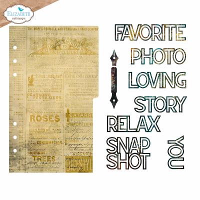 Elizabeth Craft Cutting Dies - Page with Large Tab 1