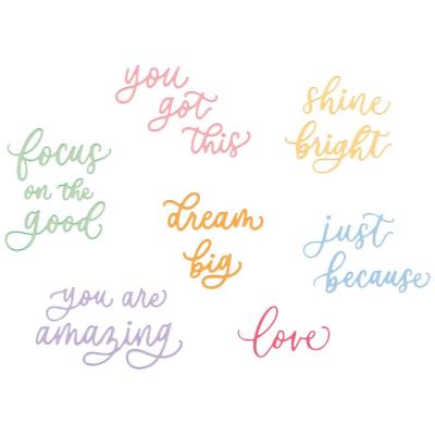 Sizzix Letters by Shells Thinlits Die - Cheerful Phrases
