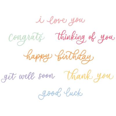 Sizzix Letters by Shells Thinlits Die - Common Greetings