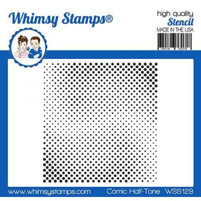 Whimsy Stamps Stencil - Comic Half-Tone