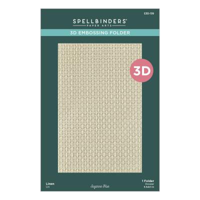 Spellbinders 3D Embossing Folder - Linen