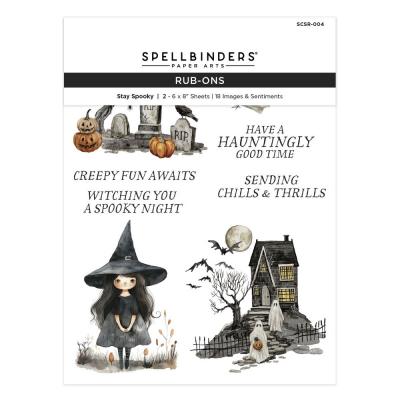 Spellbinders Rub-On Sheets - Stay Spooky