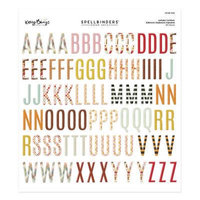Spellbinders Autumn Archives Die-Cuts - Alphabet Stickers