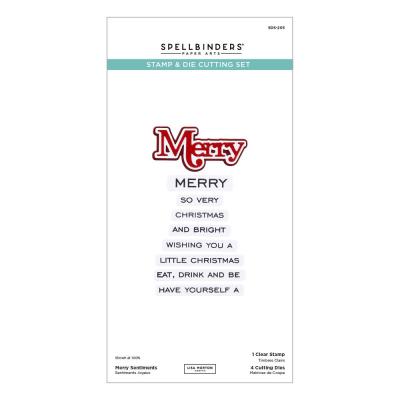 Spellbinders Cutting Dies - Merry Sentiments