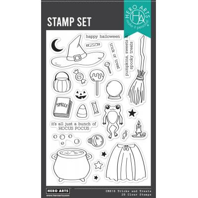 Hero Arts Hocus Pocus Stempel - Tricks And Treats