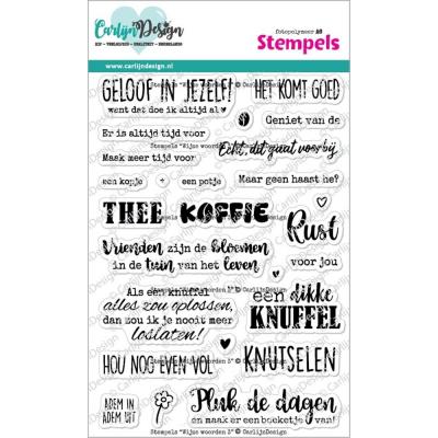 CarlijnDesign Stempel - Wijze Woorden (NL)