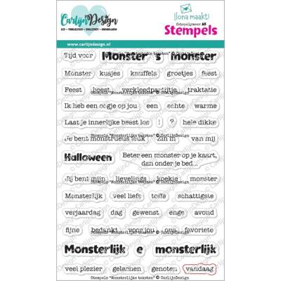 CarlijnDesign Stempel - Monsterlijke Teksten (NL)