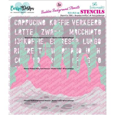 CarlijnDesign Stencils - BBS Monster Koffie