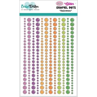 CarlijnDesign Glitter Enamel Dots - Halloween