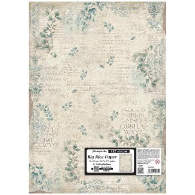 Stamperia Art Stories Big Rice Paper  - Leaves Pattern