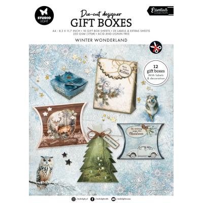 StudioLight Die-Cut Designer Gift Boxes - Winter Wonderland