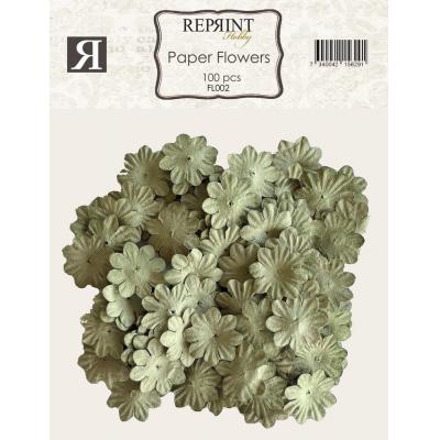 Reprint Paper Flowers - Green