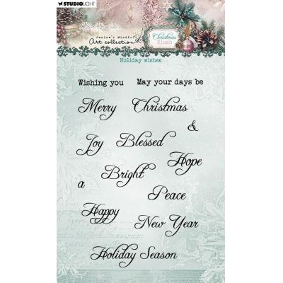 StudioLight Christmas Blush Stempel - Holiday Wishes