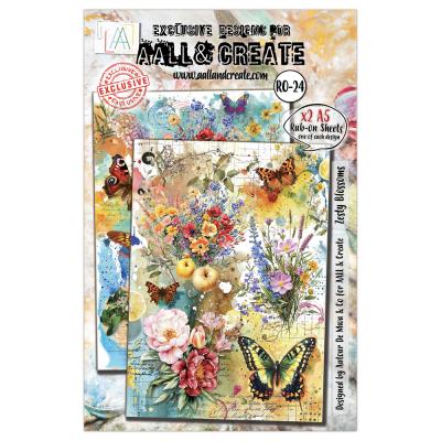 Aall and Create Rub-Ons A5 - Zesty Blossoms