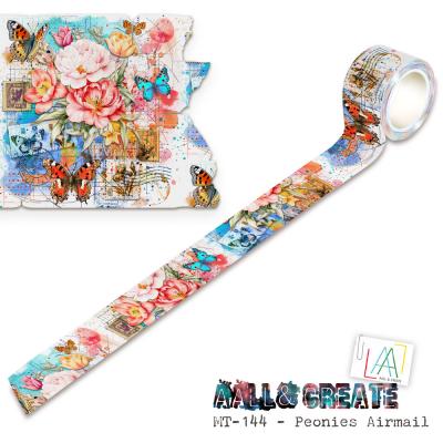 Aall and Create Layer-It-Up Washi Tape - Peonies Airmail