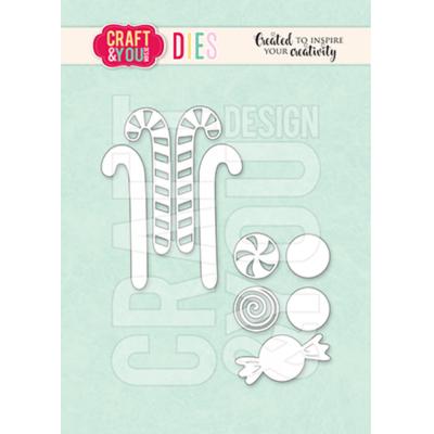 Craft & You Design Dies - Candy Canes